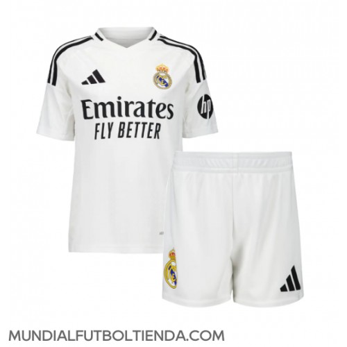 Camiseta Real Madrid Primera Equipación Replica 2024-25 para niños mangas cortas (+ Pantalones cortos)